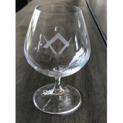 Frimurer cognac glas