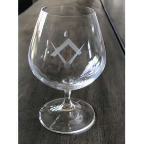 Frimurer cognac glas