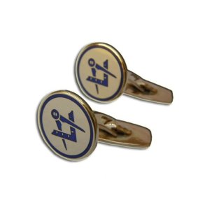 Frimurer manchetknapper m. vinkel/passer