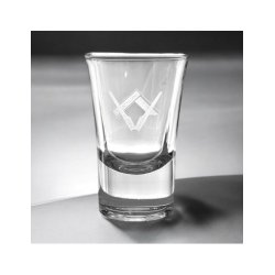 Shotglas m. vinkel og passer