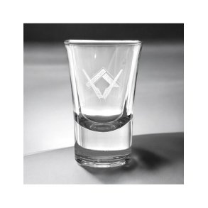 Shotglas m. vinkel og passer